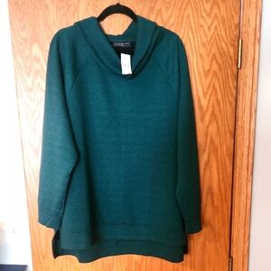 New With Tags Lane Bryant Green Cowl Neck Sweater, Size 18/20